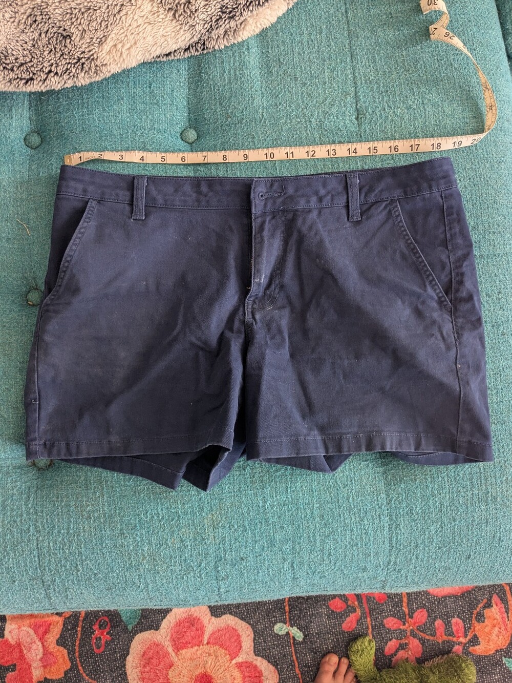 a.N.a. Navy Cotton Shorts